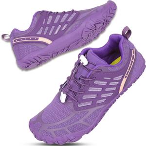 Hike Barefoot Shoes Women, Wide Toe Box Zero Drop Grounded Footwear, Minimalist Cross-Trainer Sneakers for Hiking, Running, Water Sports & Traveling, 6-6.5