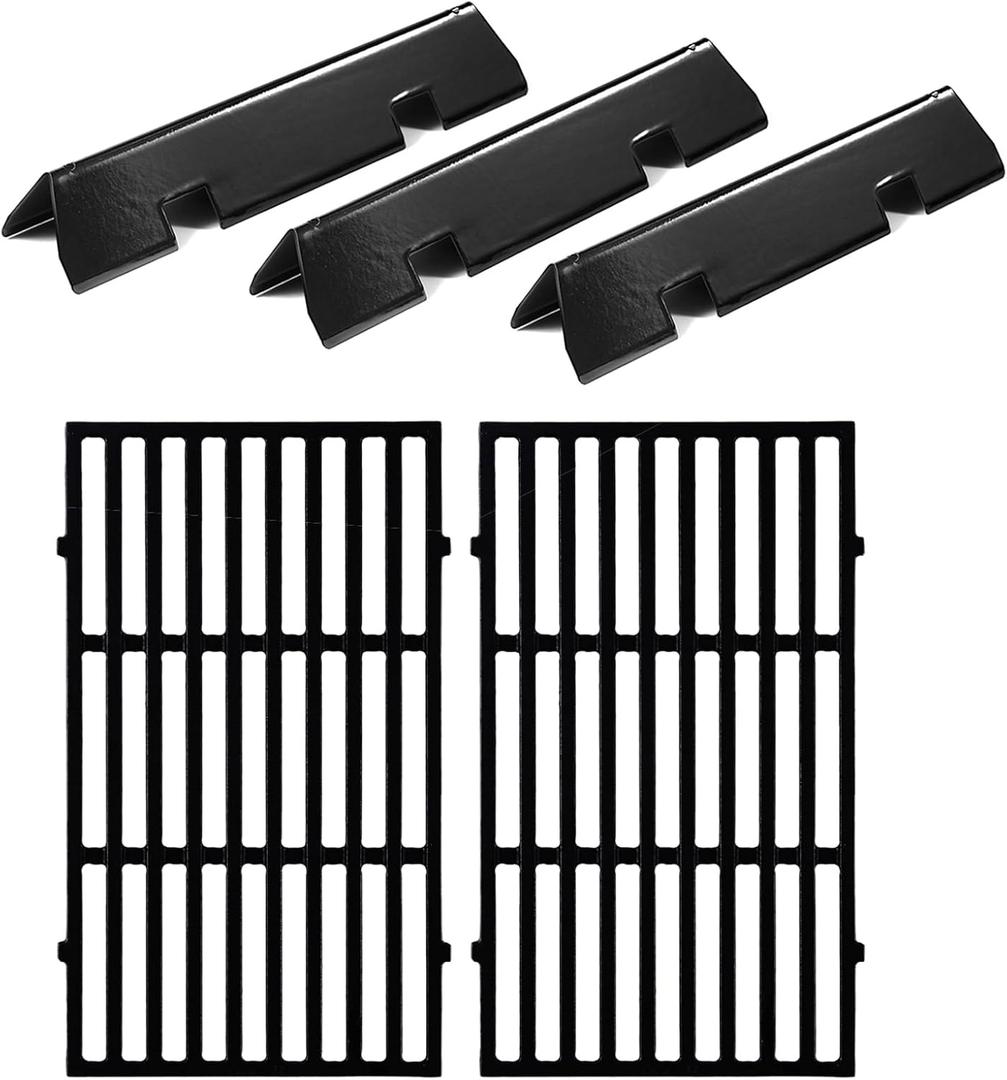 Spirit Grill Replacement Parts 7637 Grates 7635 Flavorizer Bars for Weber Spirit E-210 Grill Parts Weber Spirit I and II 200 Series E210 E220 E215 S210 S220 GS4 Parts Replacement Grates Flavor Bars