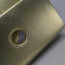 BonKuDoo 4 Pack Gold Glass Dummy Door Knob Interior, Crystal Dummy Door Knobs Door Handles, Satin Brass