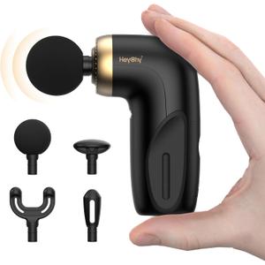 A1 Super Mini Massage Gun, Percussion Deep Tissues Muscle Massager, Travel Massage Gun, Compact Sports Massager, Portable Handheld Massager for Office, Home, Athletes(Black)