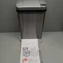 iTouchless 15 Liter / 4 Gal Sensor Bathroom Trash Can with Lid and AbsorbX Odor Filter, Stainless Steel Small Waste Basket, Includes Air Freshener Fragrance Pack, Home Office Bedroom Livingroom