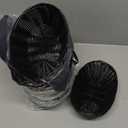 20 Pack 9 x 6 x 2.4 Inch Black Wicker Bread Basket, Woven Oval Plastic Basket Serving Baskets, Empty Woven Baskets for Storing Food, Bread, Fruits, Vegetables