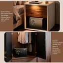 KornerBatl Smart Biometric Safe with Fingerprint Lock (9.84"D x 13.78"W x 9.84"H), Small Safe Box with Silent Mode & Backlit Keypad & LED Light,