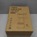 K Cup Coffee Maker, Single Serve coffee machine or Ground Coffee Machine 2 in 1, 6 to 14 Oz Brew Sizes, Mini One Cup Coffee Maker with Self cleaning Function, Fits Travel Mug (Black)