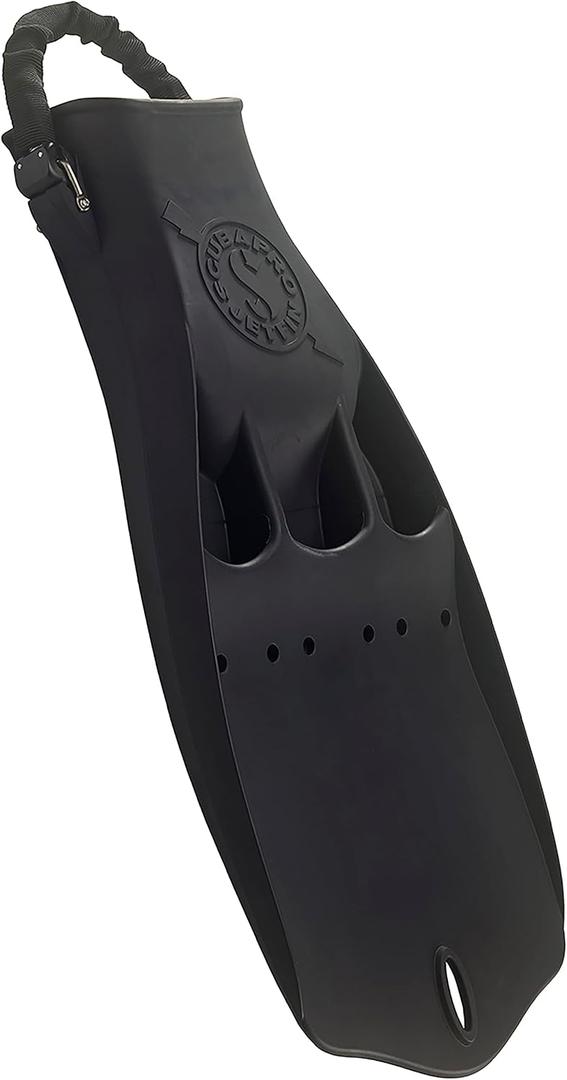 Jet Diving Fin with Spring Heel Strap 
(Black, Large)
