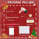 DIY Crochet Christmas Tree Kit,Handmade Crochet Christmas Tree,Tree Bow Pearl Embellishment,Beginner Christmas Crochet Kit,Christmas Craft Kit with Yarn Hook Beads Instructions