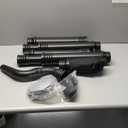 Glosaie Upgraded Universal Gutter Cleaning Tools from The Ground, Leaf Blower Attachment with Adjustable Angle Hook Tube, Compatible with blowers Within 5-inch Diameter, Black