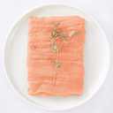 DeZerlor 50 Pack Peach Cheesecloth Napkins Spring Cloth Napkins Set of 50 Dinner Napkins Bulk 21x21 Inches for Wedding Bridal Shower Baby Shower Parties