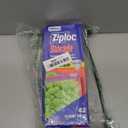 Ziploc Quart Food Storage Slider Bags, Power Shield Technology for More Durability, 42 Count