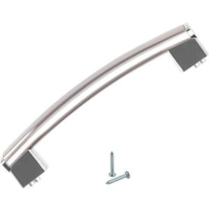 OEM WB15X26821 Door Handle Replacement Compatible with GE Microwave Oven JVM6175SK2SS JVM7195SK3SS JVM6175SK1SS JVM6175EK2ES JVM7195SK1SS,Replaces 4464467 AP6024408 PS11736302 EAP11736302