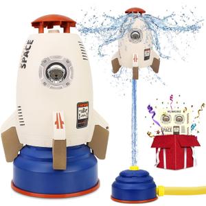 Sprinkler for KidKids Sprinkler Outdoor Water Toys for Yard Outdoor Water Play Rocket Launcher Toys for Toddlers 1-3 Summer Backyard Rocket Launcher for Kids 3 4 5 6 7 8 9 10 11 12