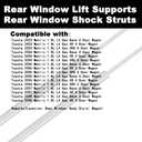 Rear Window Glass Lift Supports Shock Struts Compatible with Matrix 2003 2004 2005 2006 2007 2008 03 04 05 06 07 08 Wagon 2-PC Set Replace 6893002010