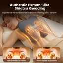 BOB AND BRAD Back Massager with Heat and Remote, EZBack Plus Shiatsu Massage Pillow with 3 Level, Kneading Deep Tissue Massage for Neck, Shoulder, Leg, Upper & Lower Back Pain Relief, FSA Eligible HSA