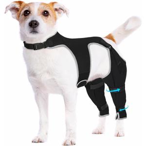 Dog Rear Leg Sleeve to Stop Licking, Adjustable Anti-Slip Recovery Sleeve Pants for Wound Protection After ACL/TPLO Surgery, Hot Spots, Lick GranulomasCone Alternative for Leg Healing, Small