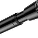 AIZESI Spring Tension Curtain Rod 32 to 58 inch Adjustable Curtain Rods No Drilling Expandable Spring Loaded Curtain Rod for Windows Doors, Black