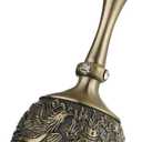 Hand Bell Brass Dinner Call Bells Loud Service Ringing Bell Tibetan Handbells for Meditation Seniors Bedside Musical Teaching Classroom,Ringer Fell Off