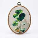 EGVQK Vintage St Patrick's Day Shamrock Oval Wall Art,