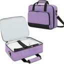 Projector Carrying Case, Projector Bag with Accessories Storage Pockets & Adjustable Shoulder Straps, Portable Carrying Bag Compatible with Epson BenQ ViewSonic and Most Mini Projectors