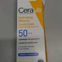 CeraVe 100% Mineral Sunscreen SPF 50, Face sunscreen With Zinc Oxide & Titanium Dioxide, Hyaluronic Acid + Niacinamide + Ceramides, Oil Free, Travel Size 2.5 oz