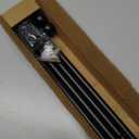 Black Curtain Rods 2 Pack, 5/8 Inch Small Curtain Rods for Windows 30 to 88 Inch Stainless Steel with Brackets Easy to Install for Bedroom Living room Bathroom Kitchen