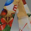 Merry Xmas Curtains, Merry Christmas Ball Window Treatments for Living Room Bedroom Kitchen Holiday Party Decor, Gold Silver Glitter New Year Drapes 2 Panel Sets,42x45 Inch