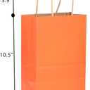 qiqee 32-Packs Paper Bags with Handles Bulk 7.6"x4.75"x10.5" Medium Gift Bags 16 Different Senior Color Bags Multiple UsesMedium Size