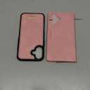 Wallet Case for iPhone 16 Plus Compatible with Magsafe, 2-in-1 PU Leather Flip RFID Blocking Card Holder Stand Shockproof Magnetic Detachable Cover for iPhone 16 Plus Case 6.7", Pink