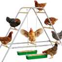 Large Chicken Roosting Bar with Swing for Coop, Suitable for 8-12 Chickens