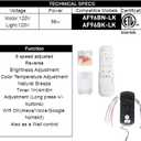 Ceiling Fan with Light Remote Control Kit CF96 Series