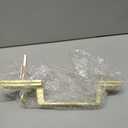 Goldenwarm Front Door Handle and Deadbolt Set, Gold Front Door Lock Set with Reversible Handle Lever, Modern Front Door Hardware, Front Door Handles and Locks