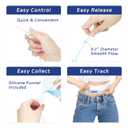 Urine Test Complete Kit  2 oz to 4 oz Sample Bag on Belt, 43.3 Hi-Stretch and Comfortable Concealed Belt, Urine Test Thermometer Stickers and Silicone Funnel, Sample Guard Belt