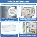 DA97-07541A Refrigerator Door Shelf Replacement Compatible with Samsung Fridge Door Bin RFG237 RFG238 Refrigerator Door Shelves Replaces AP4450181 2051070 PS4175244 Door Bin