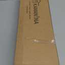 KAMANINA Curtain Rods for Windows 72 to 144 Inches (6-12ft) Long Heavy Duty Curtain Rod, 7/8 Inch Adjustable Decorative Drapery Rods with Netted Texture Finials, Bronze, Size: 32-144"