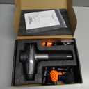 TOLOCO Massage Gun, Back Massager 10 Replacement Head for Pain Relief Deep Tissue, Percussion Massage Guns 7 Speed Level Super Quiet Electric Massager Mothers Day Gifts, Carbon