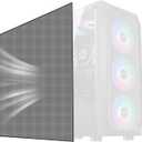 500x500mm 19.68inch DIY Computer PC Case and Fans PVC Dustproof Mesh Filter Cover with Magnetic Strip for Computer Chassis Speakers and More (BLACK)