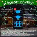 Treela Laser Projector Light Outdoor Yard Projector Decoration Moving Waterproof Star Projection Light with Remote Landscape for Garden Home(Red Green,Meteor Showers)