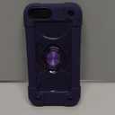 Compatible with iPhone Se3/iPhone Se2,iPhone 6/6S Case,iPhone7/iPhone8 Case 4.7 Inch with Ring Stand, Heavy-Duty Military Grade Shockproof Cover (Deep Purple