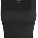 OLCHEE Womens Ribbed Crop Tank Tops Seamless Square Neck Sleeveless Cropped Shirts 2025 Summer Trendy Top - Black Large