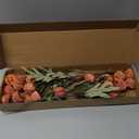 Floroom 5pcs Burnt Orange Faux Silk Mums Artificial Flowers, Bulk Fake Small Mini Chrysanthemums with Stems for DIY Terracotta Wedding Centerpieces Floral Arrangements Vase Fillers Home Decorations