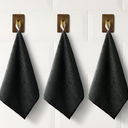 3-Pack Microfiber Towels for Car 15"x11" Ultra Absorbent Cleaning Cloth, Non-Scratch & Streak-Free for Cars, Trucks, Motorcycles Black