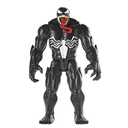 Spider-Man Maximum Venom Titan Hero Venom Action Figure, Inspired by The Marvel Universe, Blast Gear-Compatible Back Port, Ages 4 and Up, Black