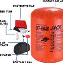 4-Ton Exhaust Air Jack - Portable Inflatable Car Lifting Bag for SUV, Truck & Off-Road Vehicle Recovery Emergency Tire Change Kit for Uneven Terrain