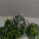 Artificial Shrubs, PASYOU Plastic Plants Eucalyptus Grass Fake Shrub Bushes Greenery Leaves Bush Indoor Outdoor Home Garden Party Verandah Wedding DIY Table Arrangement Decoration Planter Filler 8 Pcs