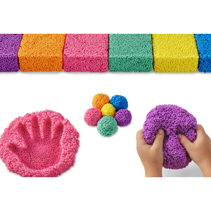 Discovery Zone Squizit Shape & Create Modeling Foam – 12 Pack MessFree Sensory Play Kit, NonToxic & Reusable Foam Beads – Soft, Squishy Craft Toy for Kids’ Creative Learning