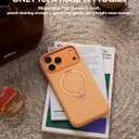 TORRAS Ostand Q3 Silicone for iPhone 17 Pro Max Case, Fit for MagSafe, 360 Spin Ring Stand, Liquid Silicone Cozy Vibrant Grip, Camera Control, Protective Case for iPhone 17 Pro Max, Pastel Orange