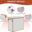 Foldable Storage Boxes with lids,Waterproof Tissue Box Holder with Storage,Multipurpose Toy Storage BoxSturdy Magazine containers (Beige)