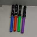 4 Pack 4 Colors Light up LED Saber, Light Swords with FX Sound(Motion Sensitive) and Realistic Handle, Expandable Light up Toy for Kid Adult, Warriors and Galaxy War Fighter, Halloween Party Xmas Gift