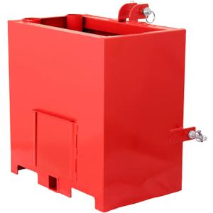 3 Point Ballast Box,Fits Category 1 Tractor Attachment,800lbs Capacity Hitch Ballast Box with 5cu.ft Volume,Standard 2'' Hitch Receiver