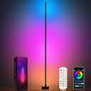 NAVYLOOK Modern Floor Lamp, Smart RGB LED Floor Lamp with App & Remote Control, 16 Million Colors & 200+ Scene Modes, Corner Lamp with Timer and Music Sync, Standing lamp for Bedroom Home Decor
