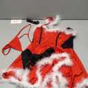 Sexy Christmas Lingerie For Women Santa Babydoll Dress Chemise Red Costume Outfits (Medium)